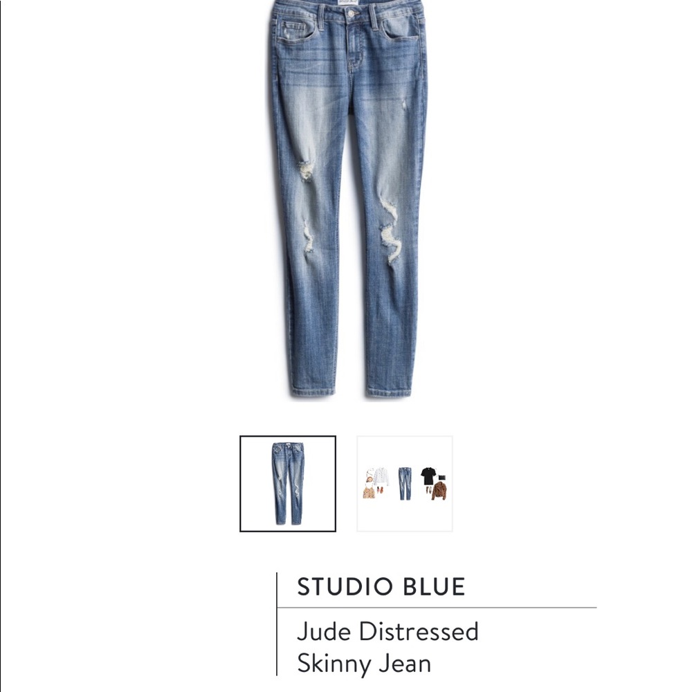 Studio Blue - Stic Fix - distressed jeans